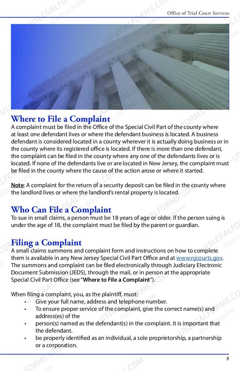 Preview Small Claims - brochure
