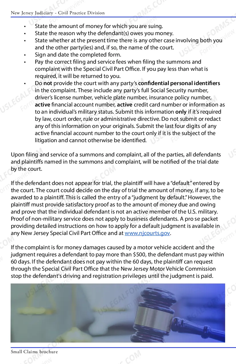 Preview Small Claims - brochure