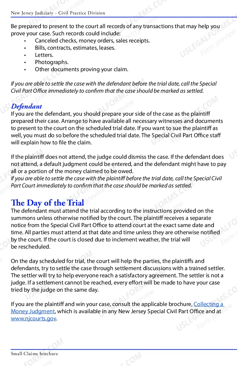 Preview Small Claims - brochure