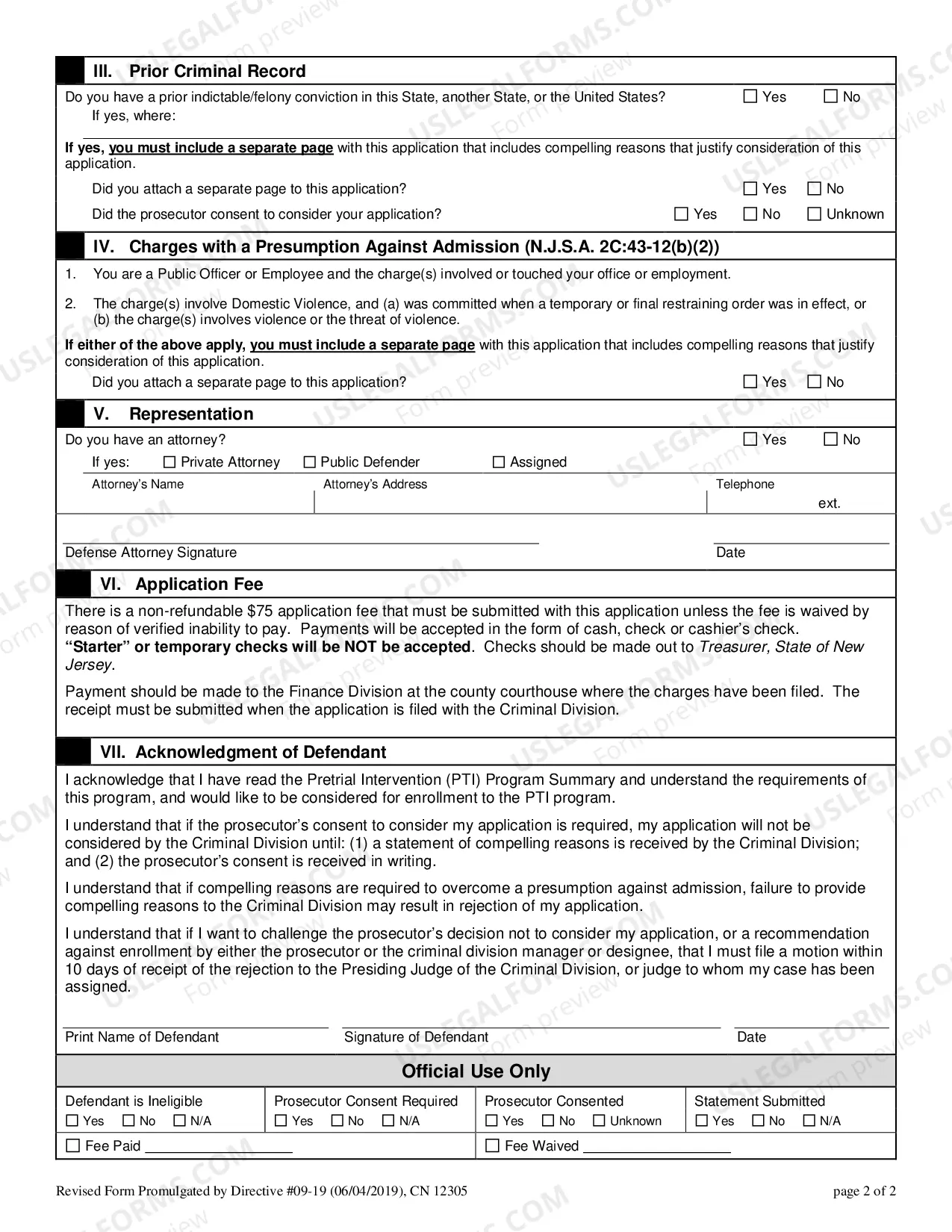 Preview Pre Trial Intervention (PTI) Brochure and Application