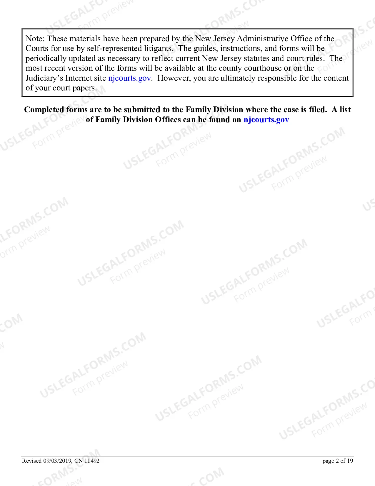 Preview 11492 - Non-dissolution "FD" Case - How to file a non-divorce application for custody,child/spousal support or parenting time (visitation)