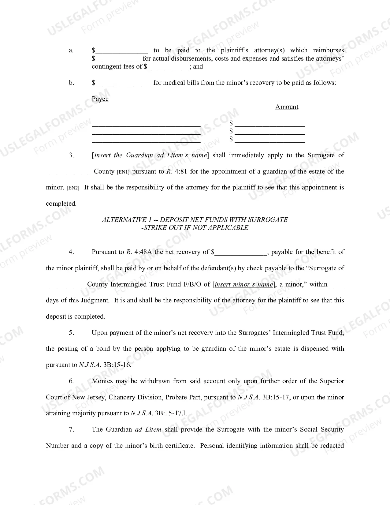 Preview Friendly Settlement Judgment