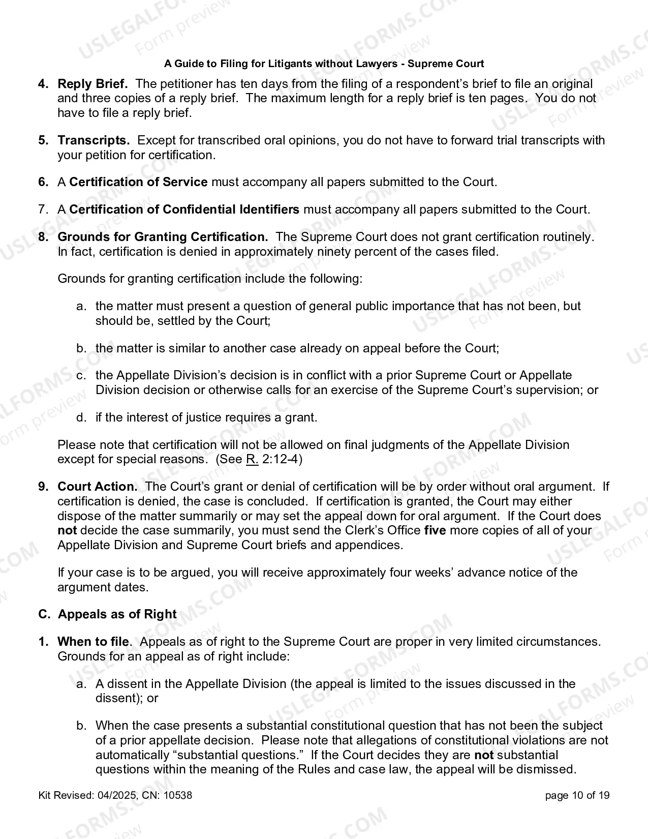 Preview A Guide to Filing for Litigants without Lawyers