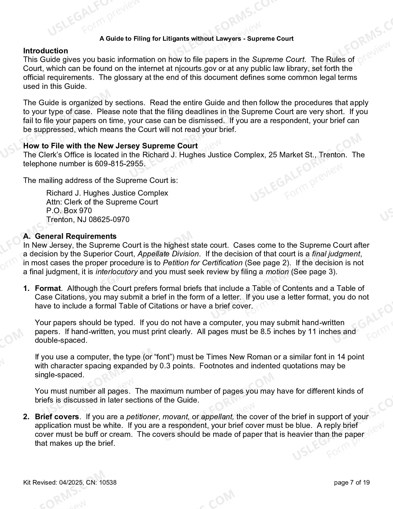 Preview A Guide to Filing for Litigants without Lawyers