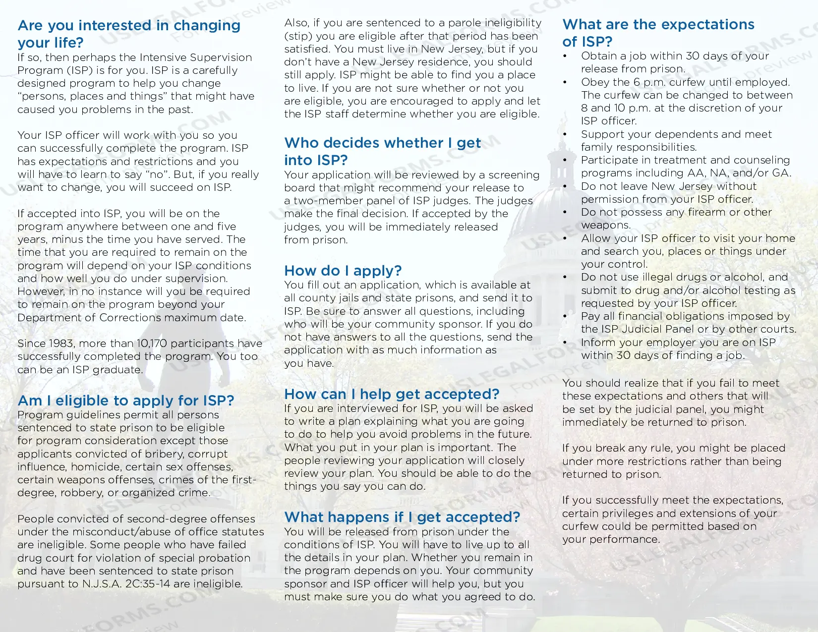 Preview Intensive Supervision Program - A Way Beyond the Wall - brochure