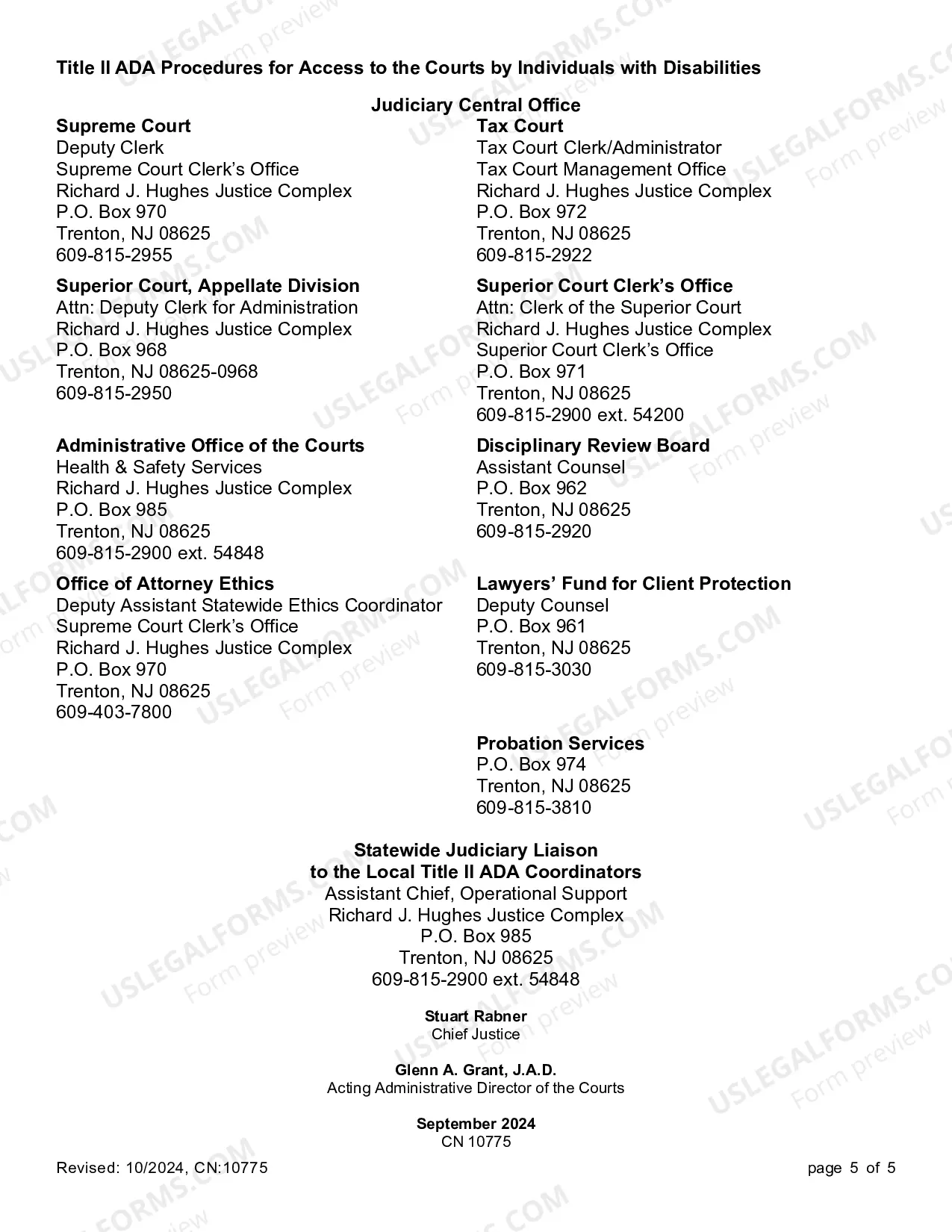 Preview Title II ADA Procedures for Access to the Courts By Individuals with Disabilities - brochure