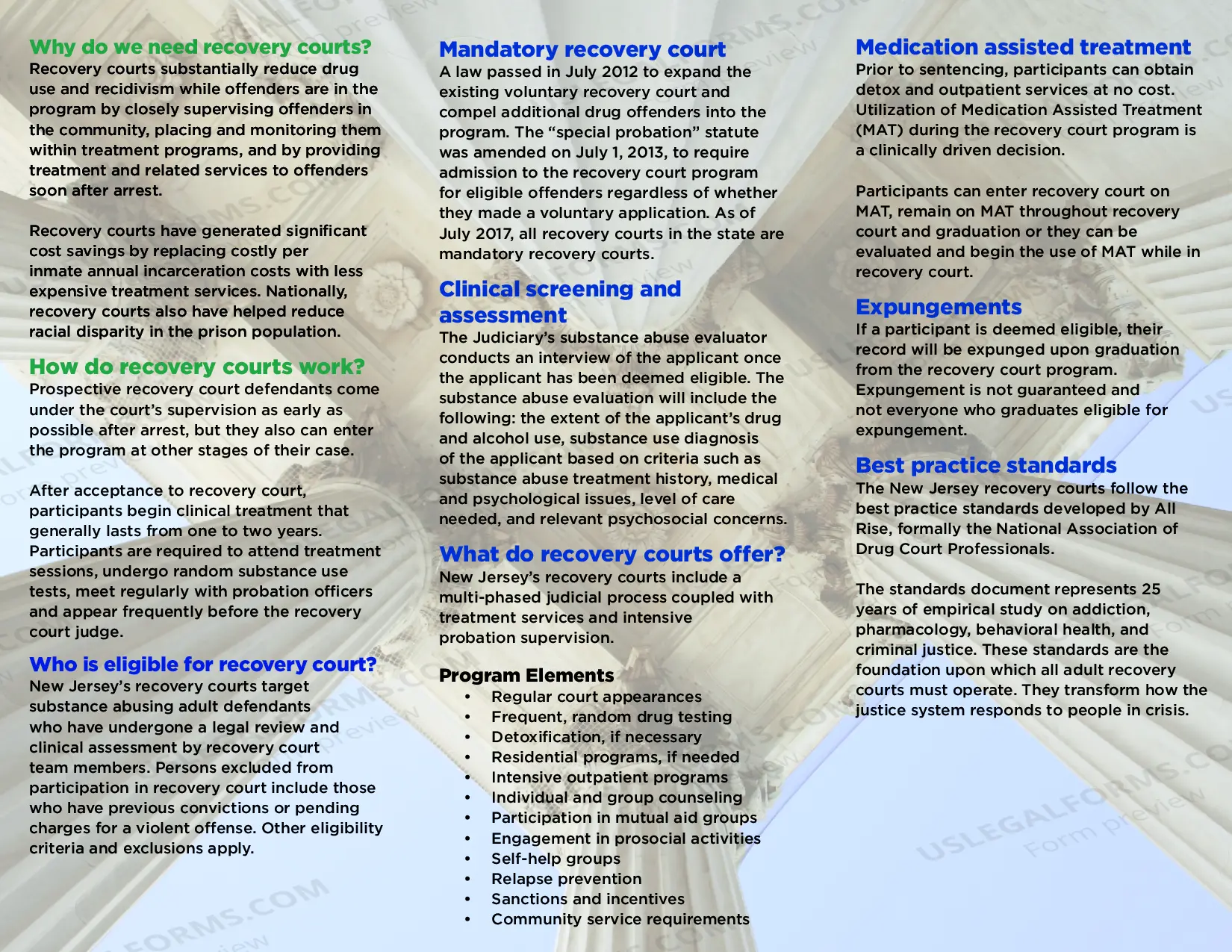 Preview Drug Courts Work! - brochure