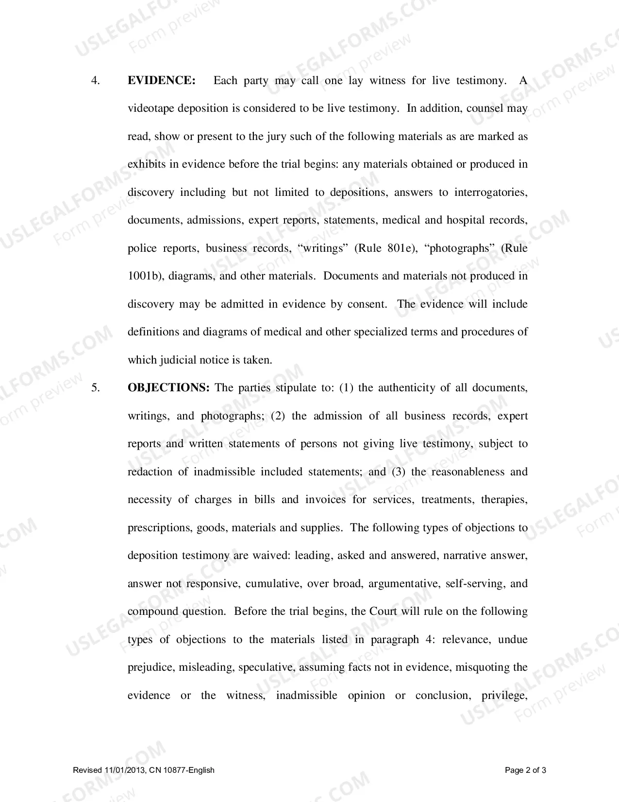 Preview Expedited Jury Trial Form