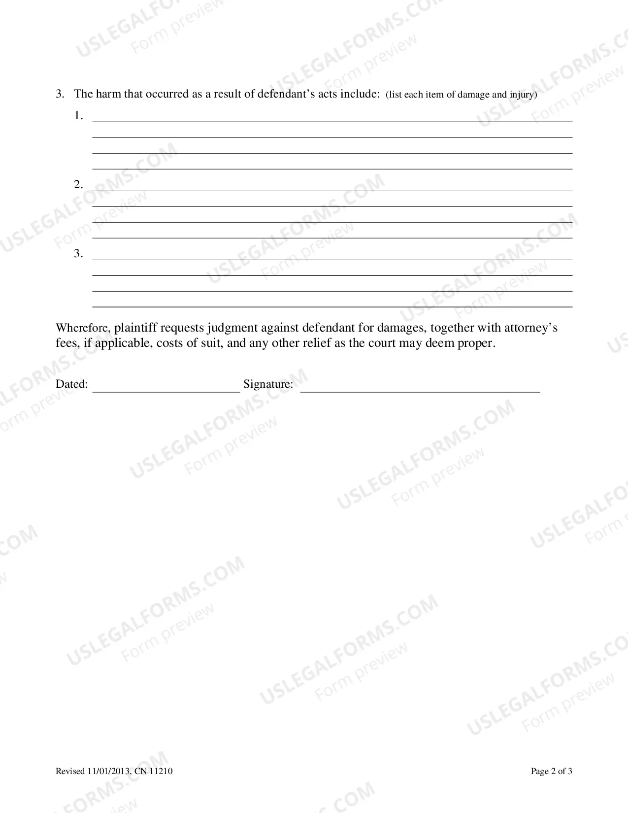 Preview Complaint
