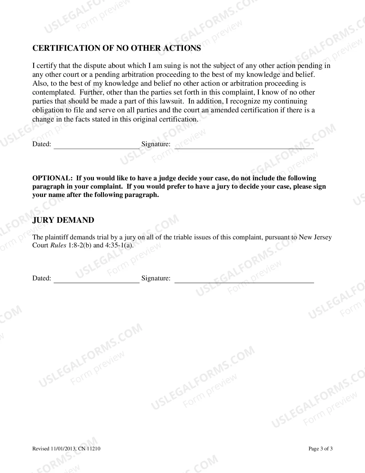 Preview Complaint