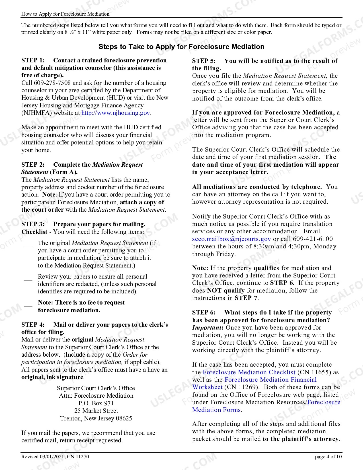 Preview How to Apply for Foreclosure Mediation