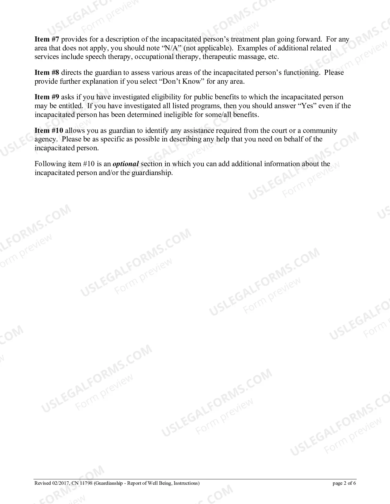 Preview Report of Well Being