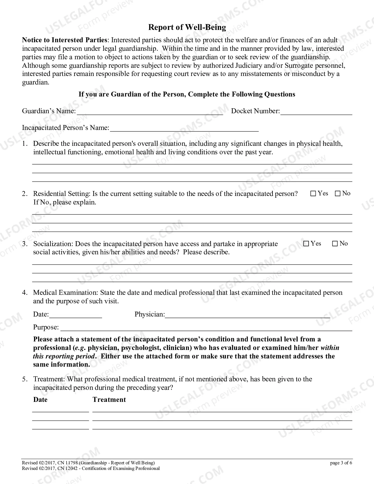 Preview Report of Well Being