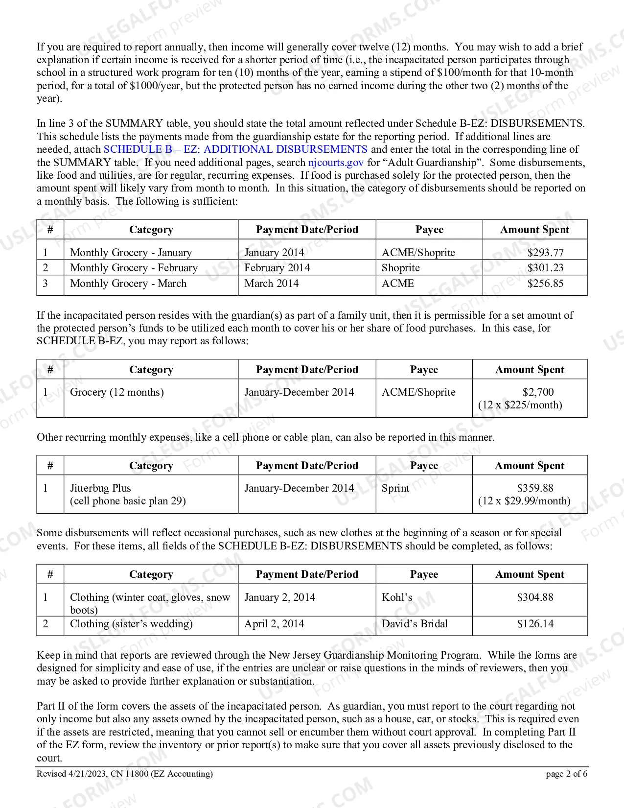 Preview EZ Accounting Form