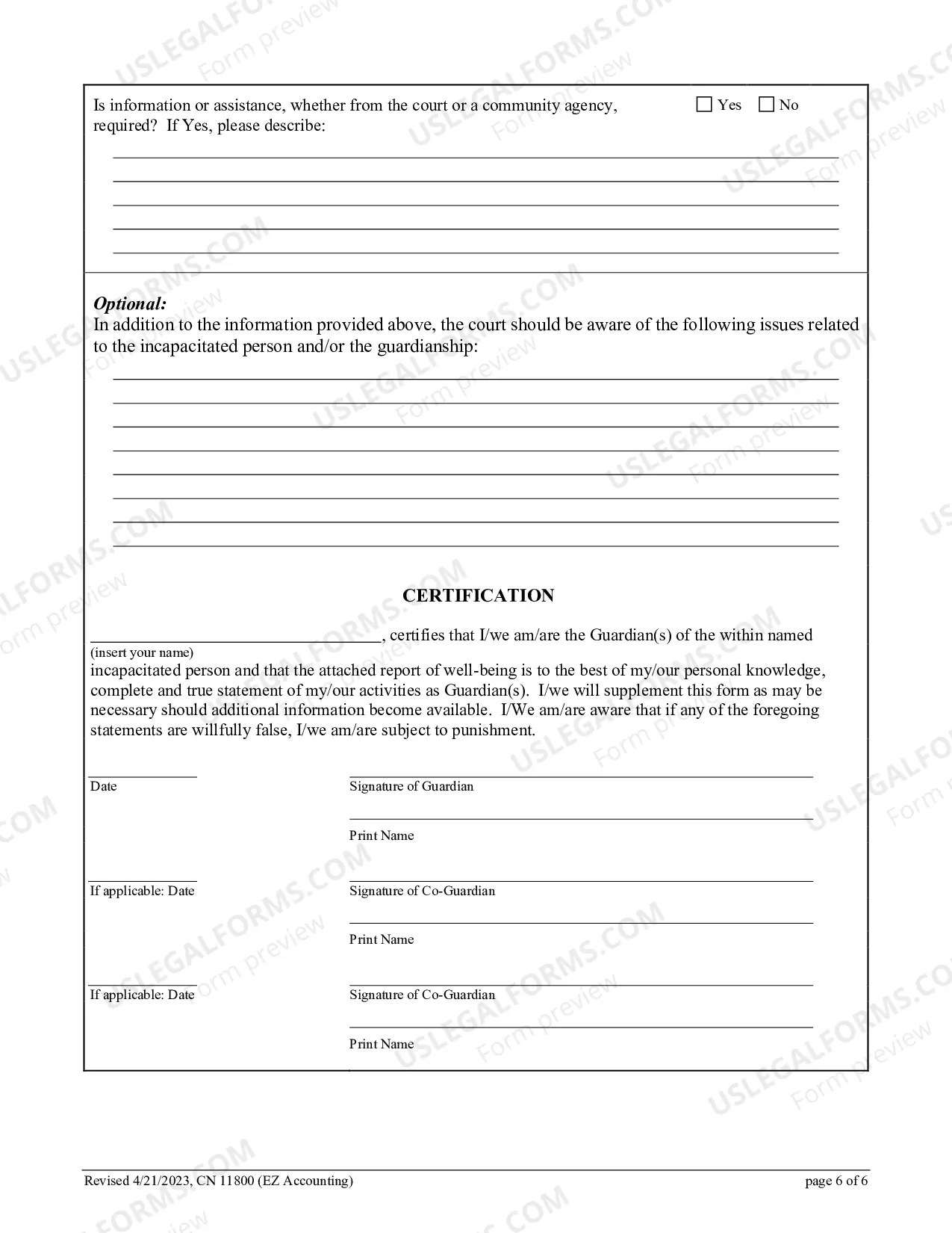 Preview EZ Accounting Form