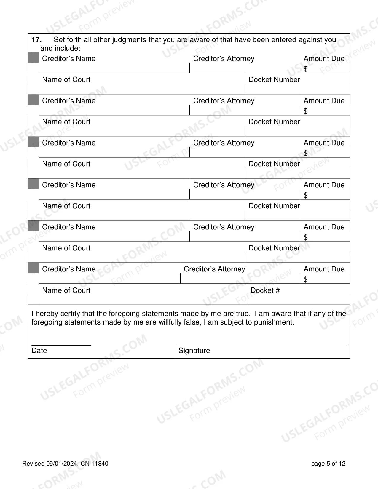 Preview Information Subpoena - Appendix XI-L