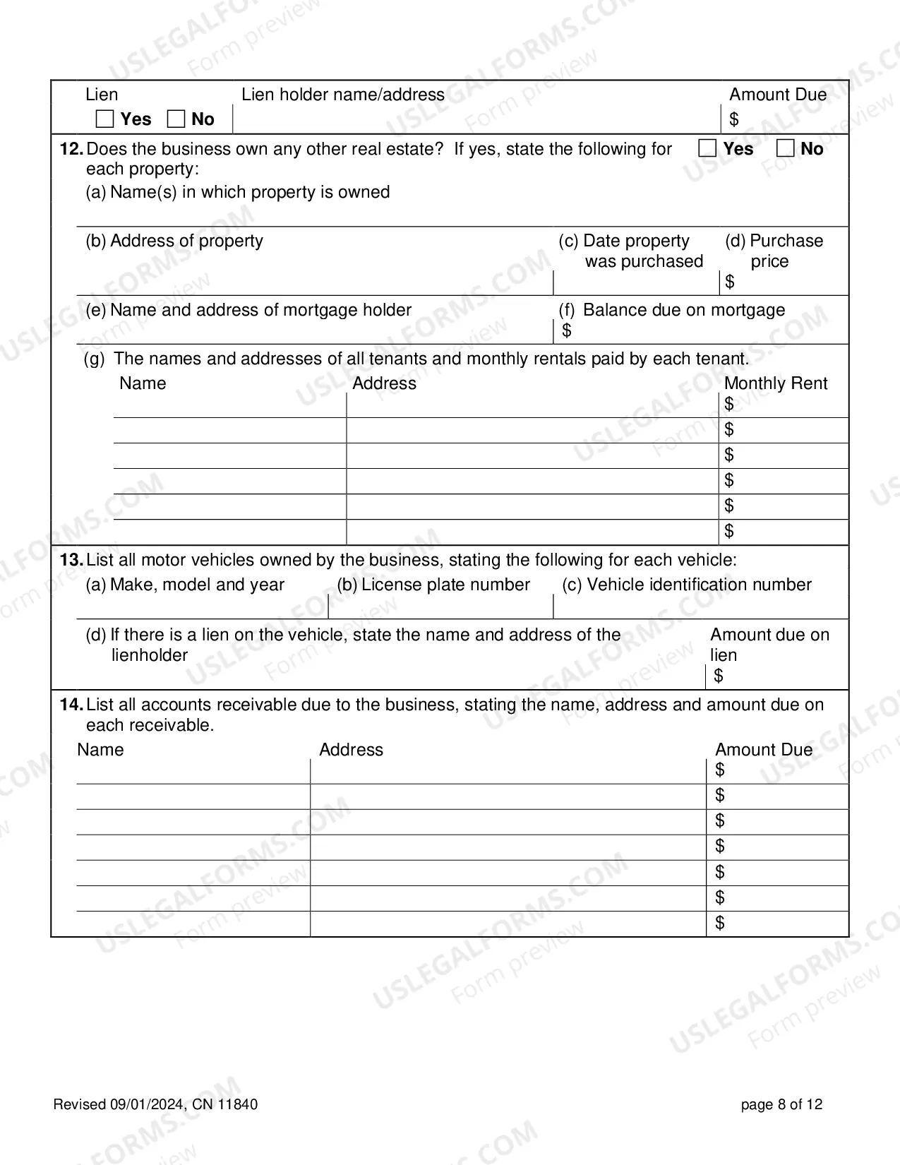 Preview Information Subpoena - Appendix XI-L