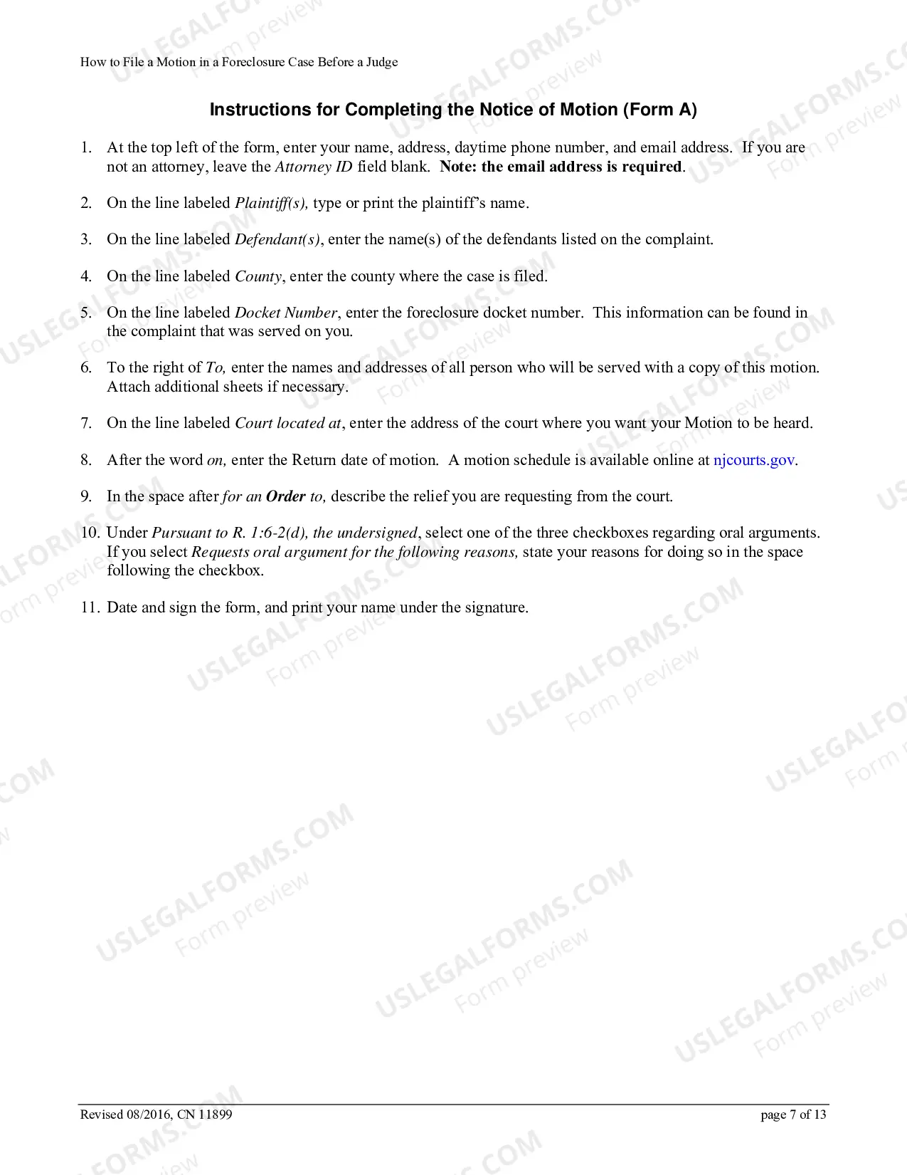 Preview How to File a Motion in a Foreclosure Case Before a Judge