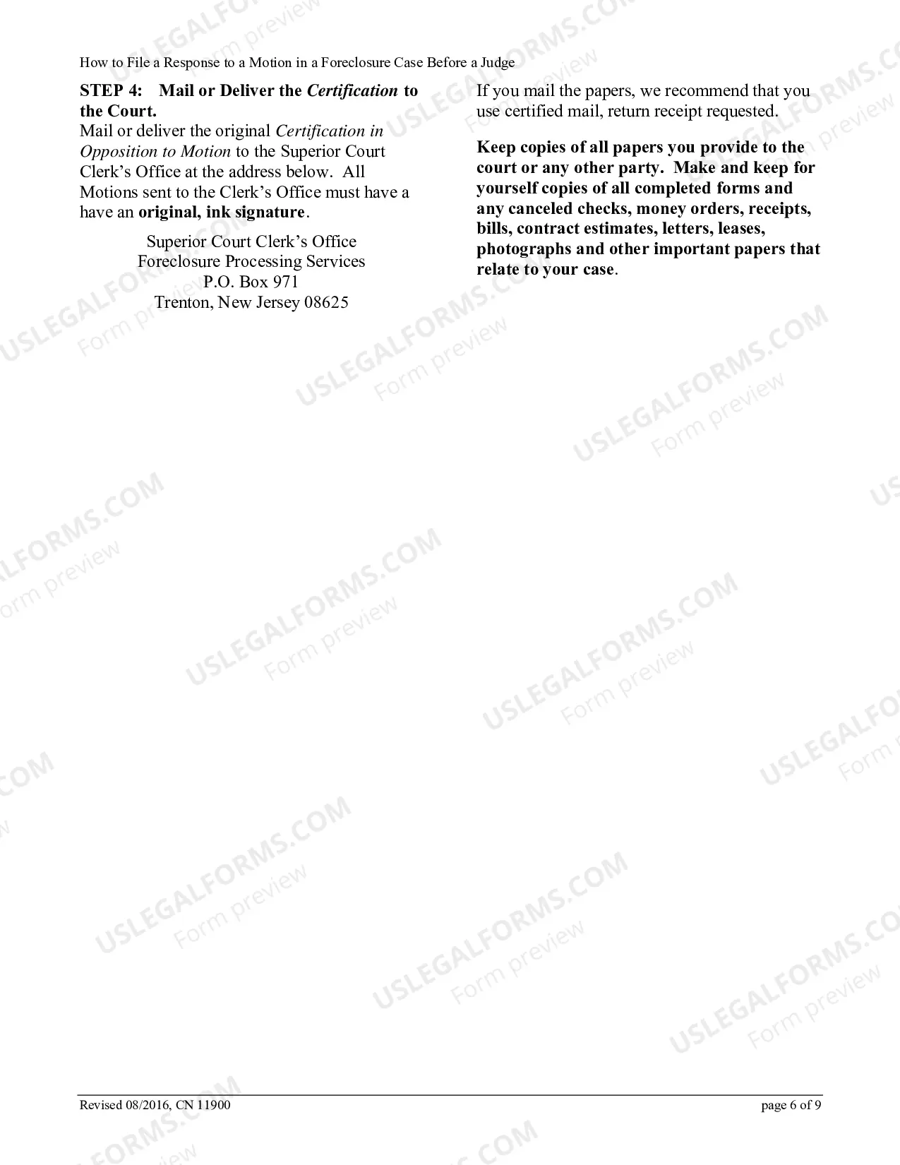 Preview How to File a Response to a Motion in a Foreclosure Case Before a Judge