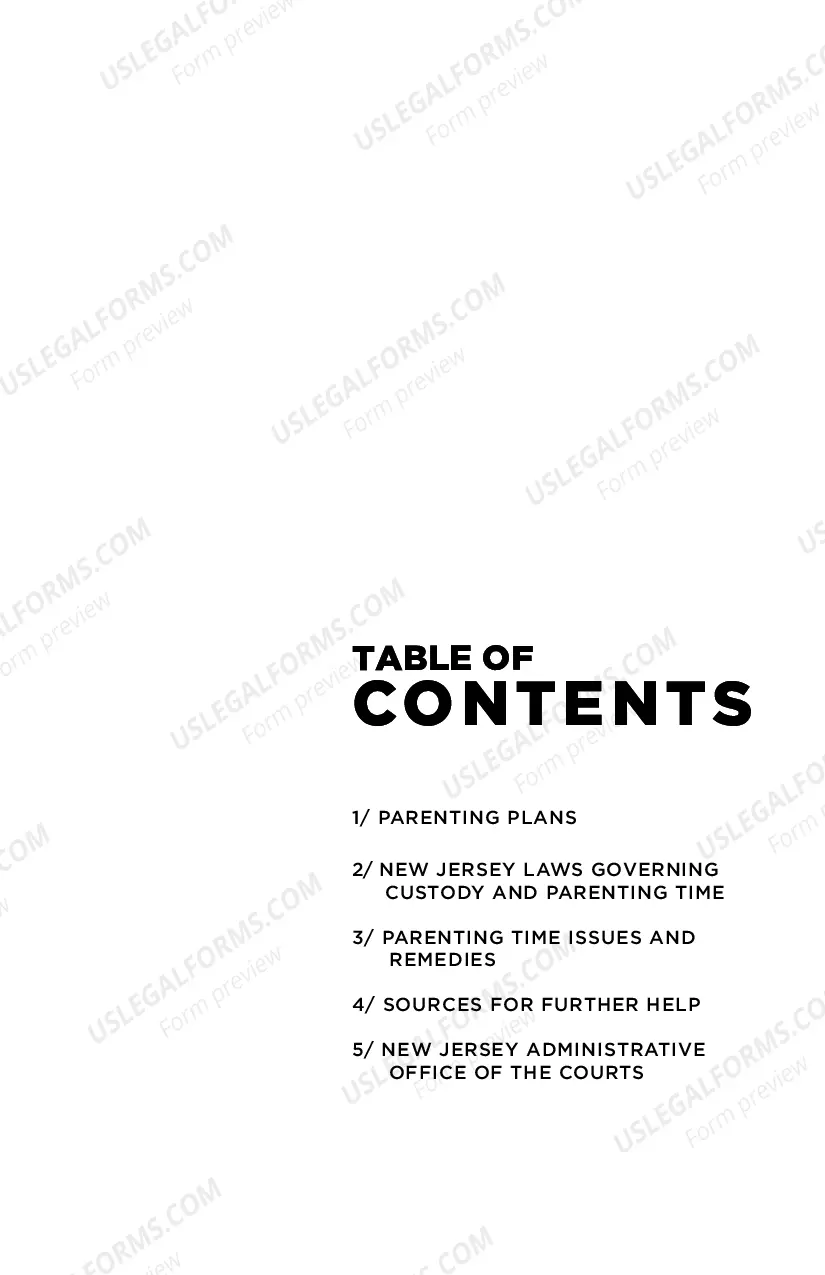 Preview Parenting Time - A Child's Right - brochure