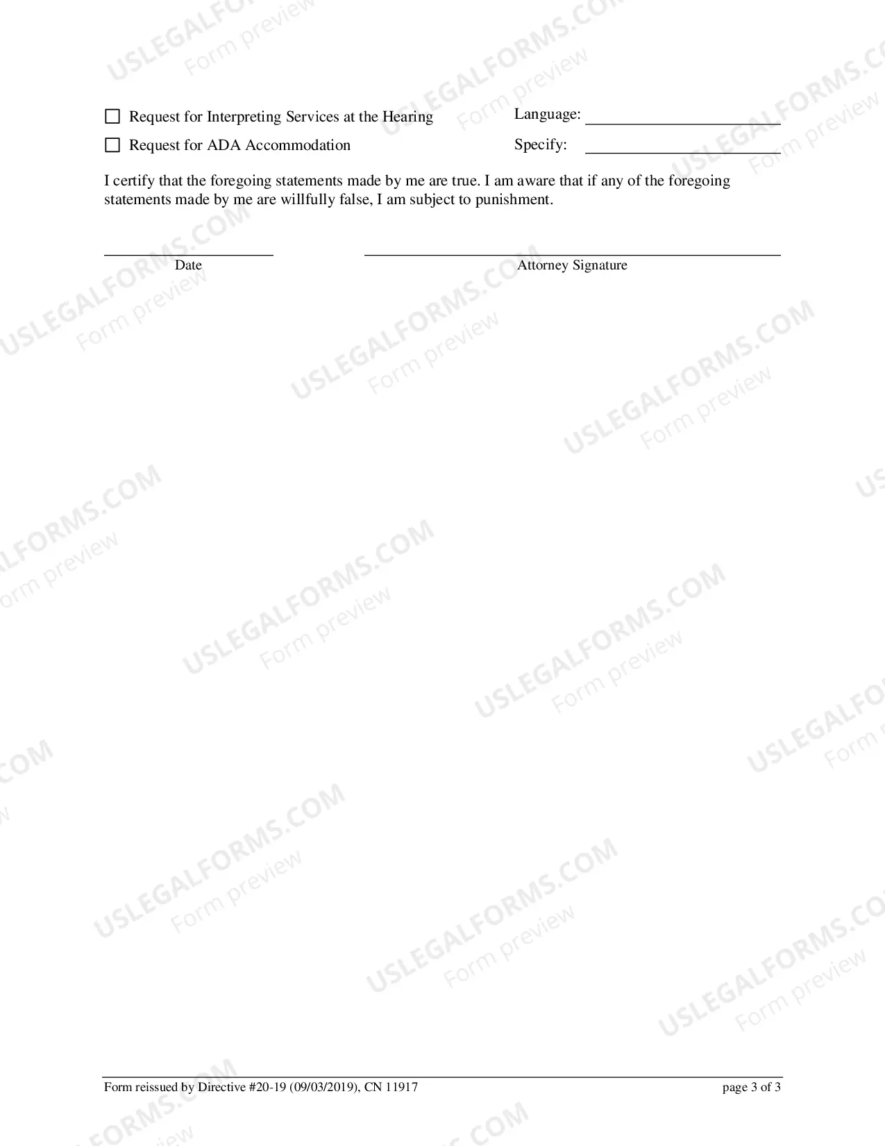 Preview Attorney Supplement to Complaint/Modification - Non-Dissolution Action