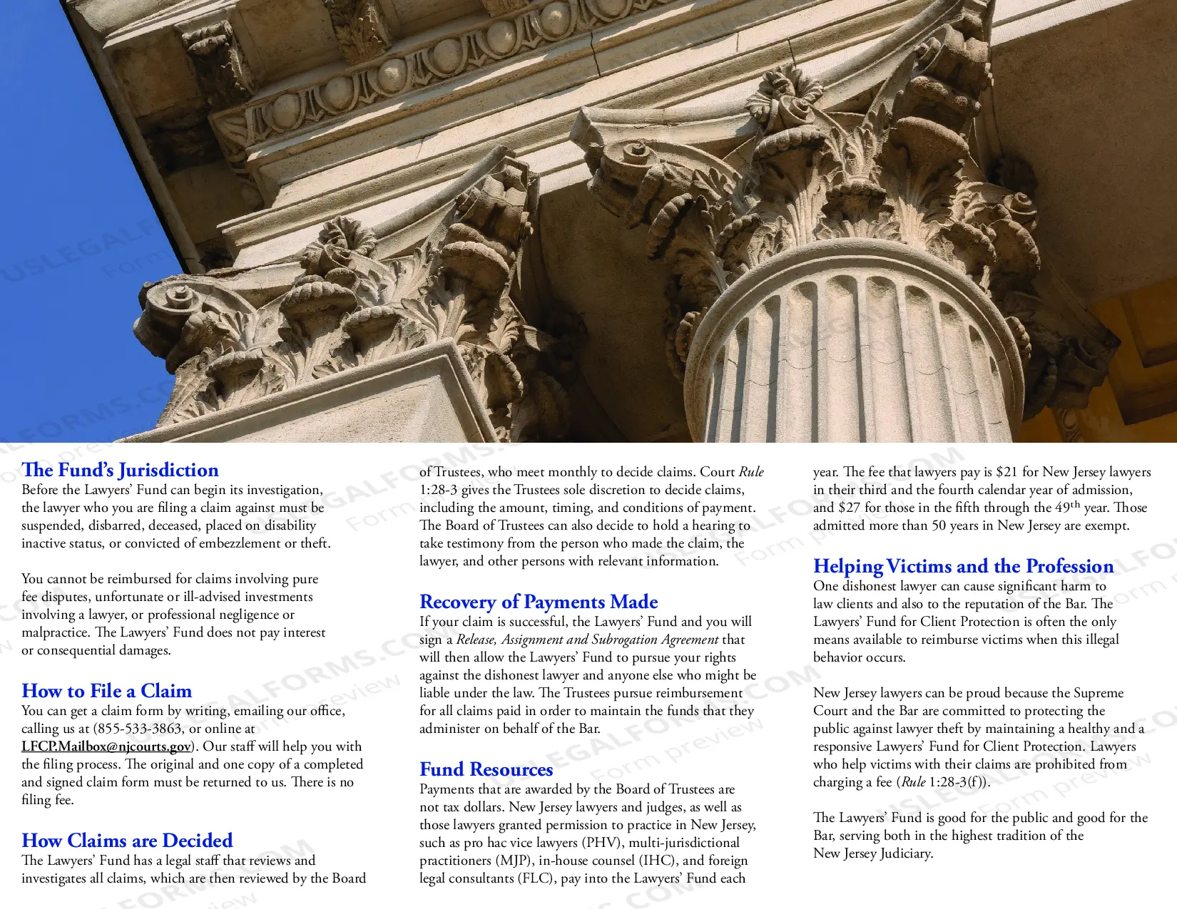Preview Your Lawyers' Fund For Client Protection - brochure