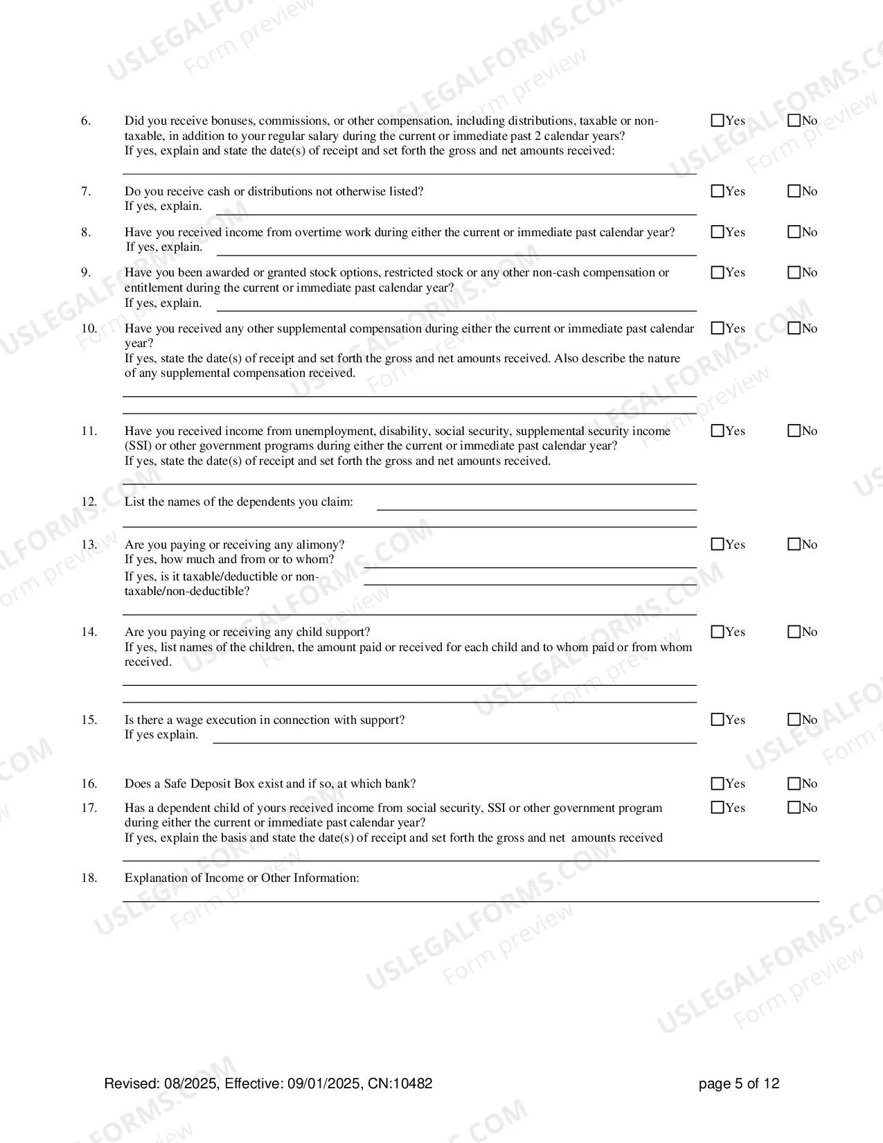 Preview Family Part Case Information Statement