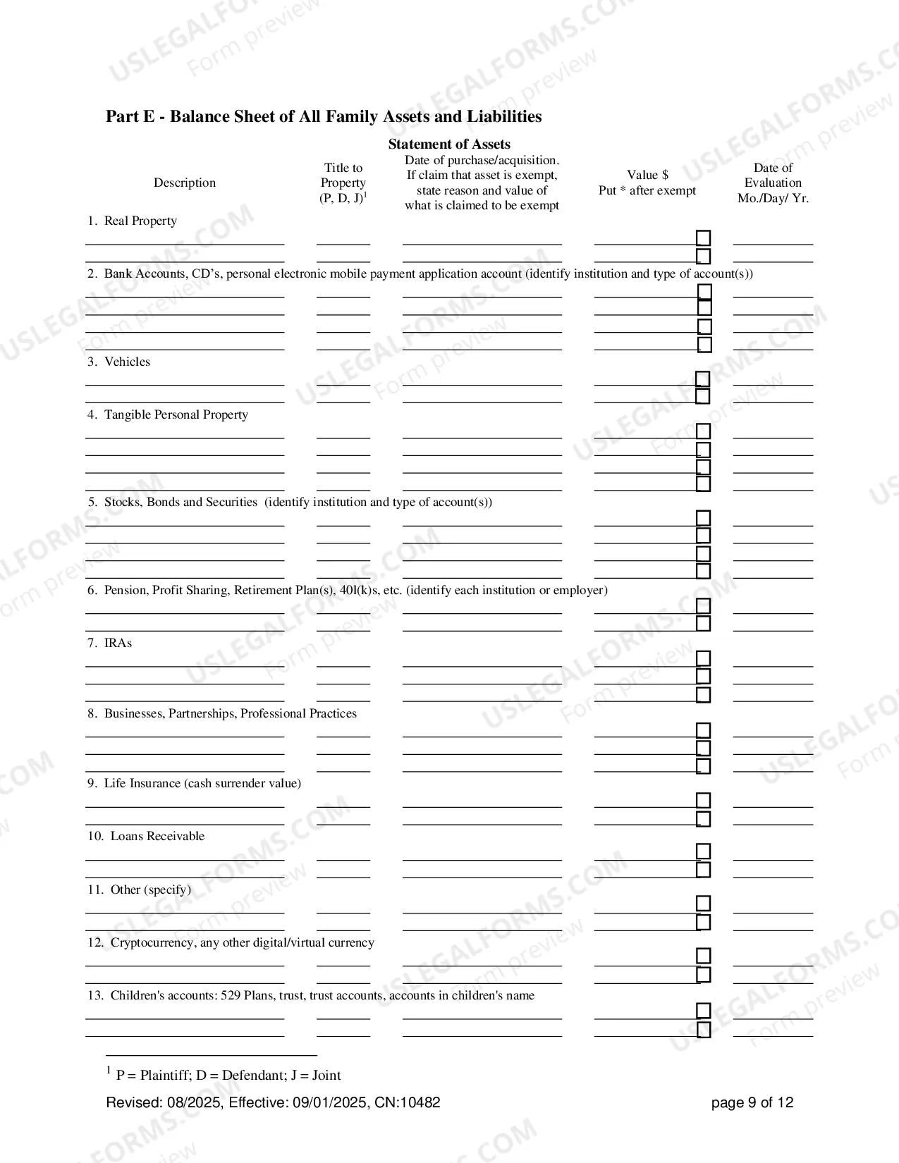 Preview Family Part Case Information Statement