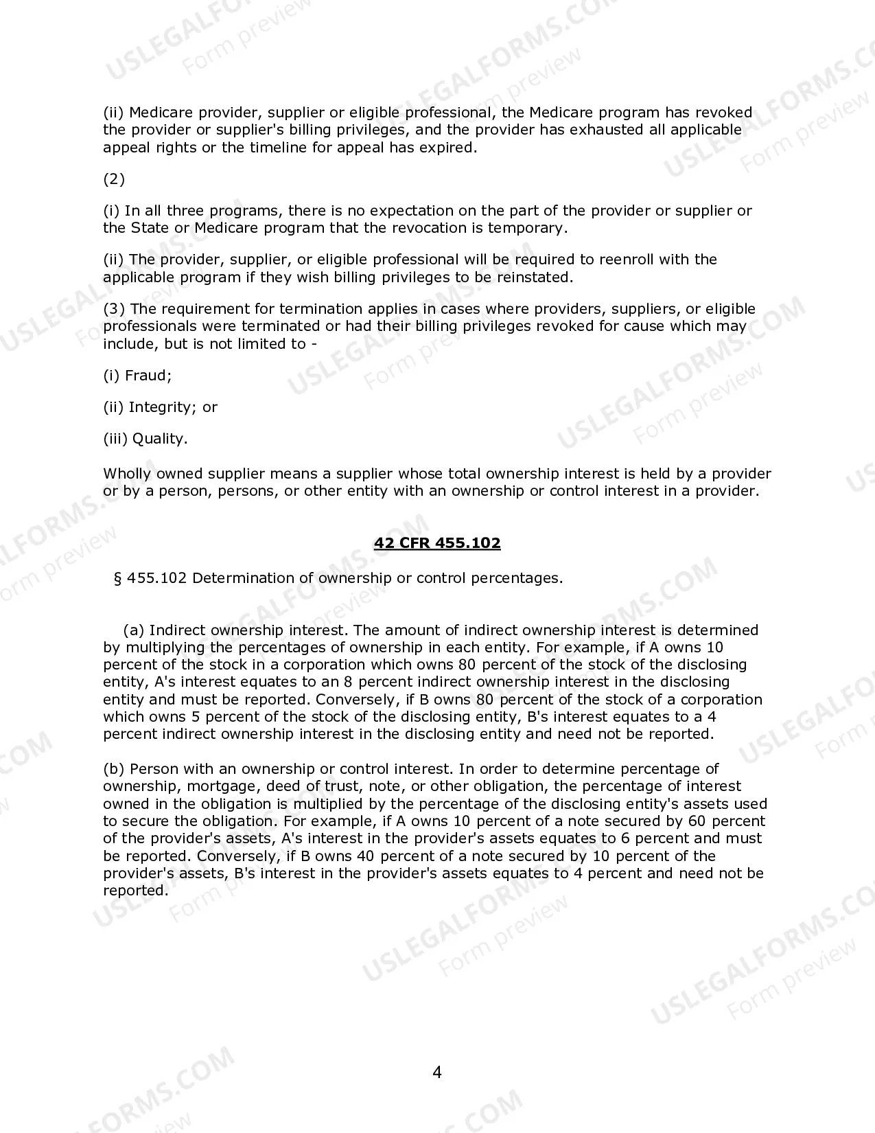 Preview Federal Regulations and NJSA Code Quoted In Provider Agreement