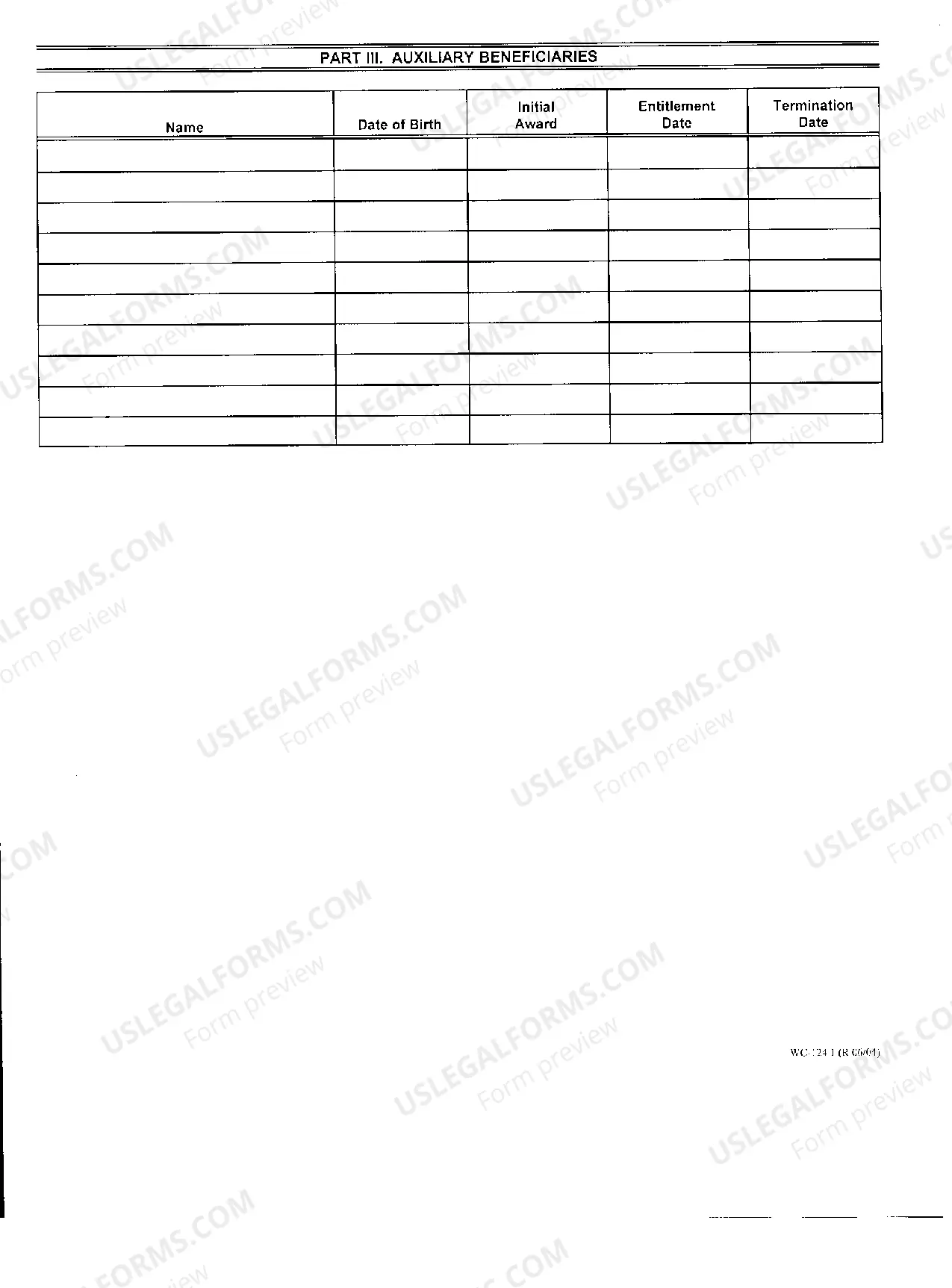 Preview Request For Social Security Information