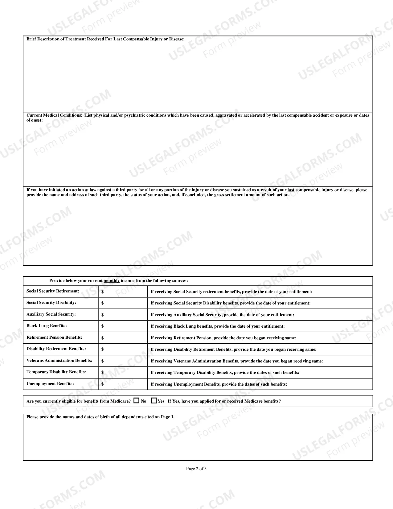 Preview Second Injury Fund Verified Petition