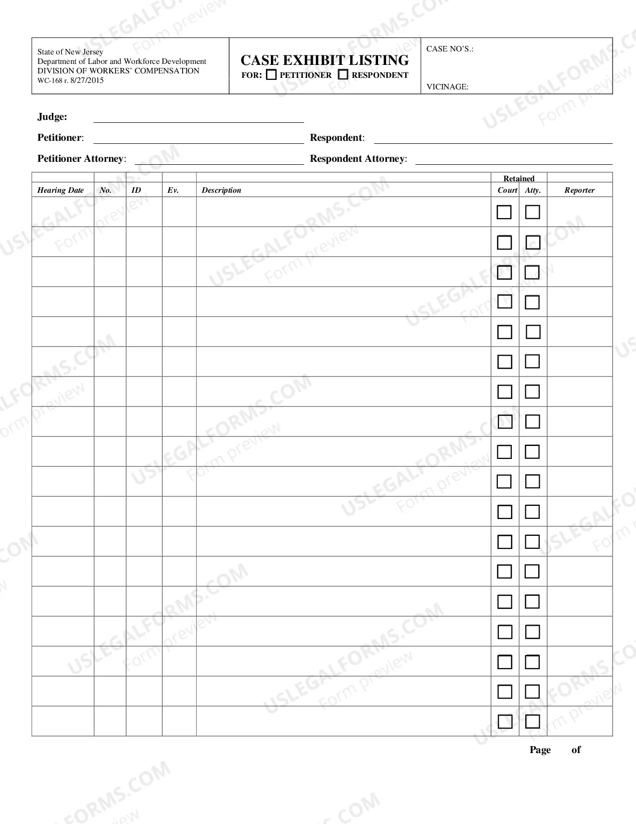 Preview Order For Total Disability With Second Injury Fund (With Case Exhibit Listing)