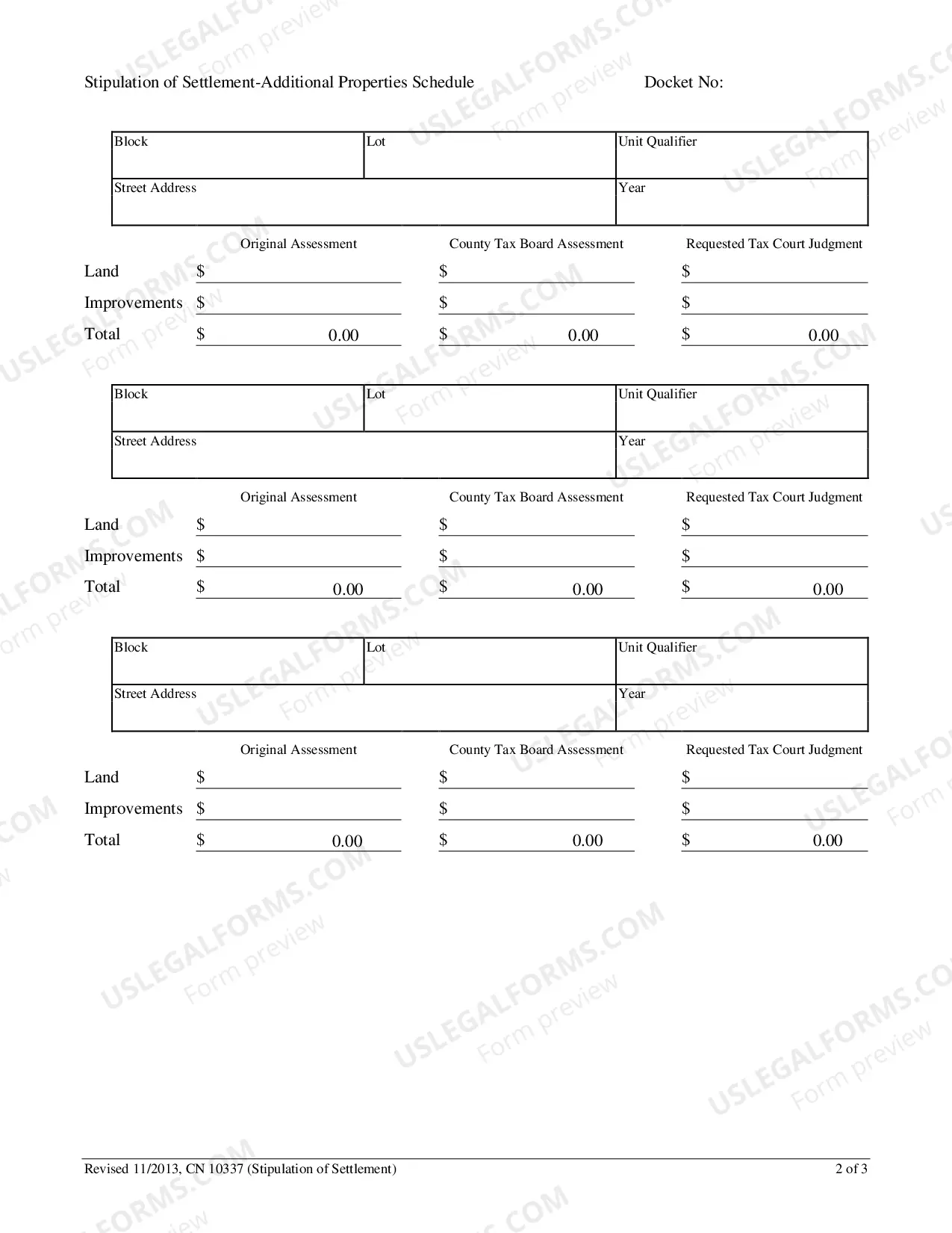 Preview Civil Action Stipulation Of Settlement