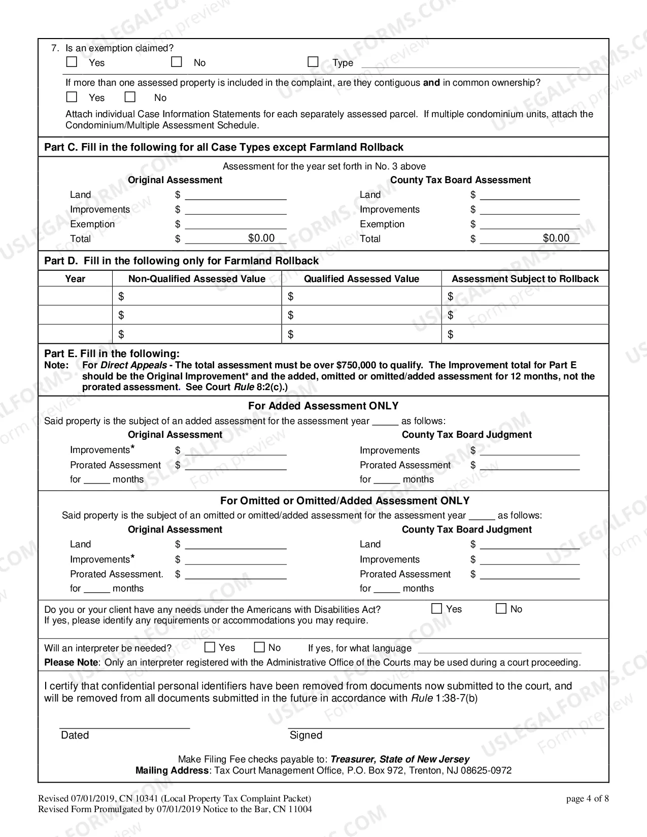 Preview Differentiated Case Management Pilot Program Case Information Statement (CIS-LP)