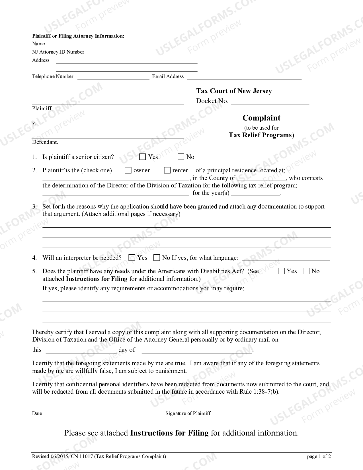 New Jersey Tax Credit For Tesla US Legal Forms