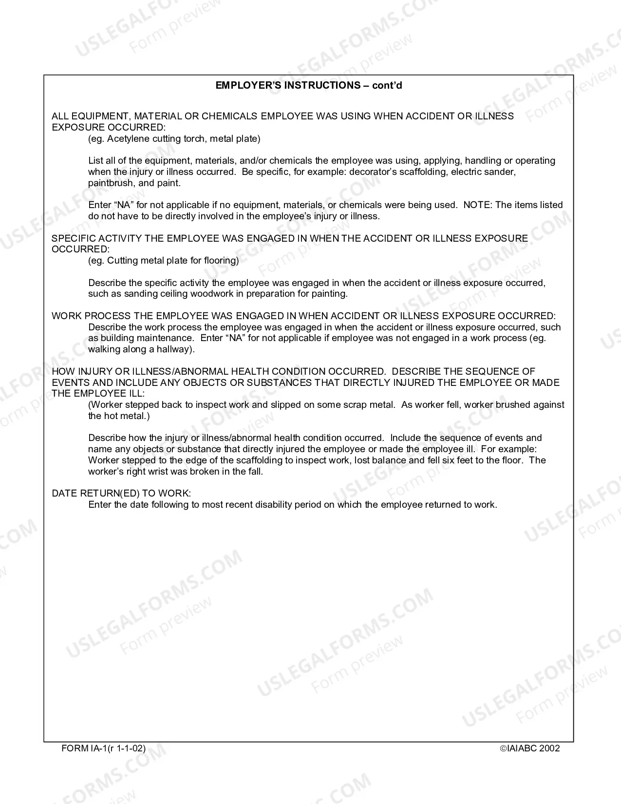 Preview Employers Report for Workers' Compensation