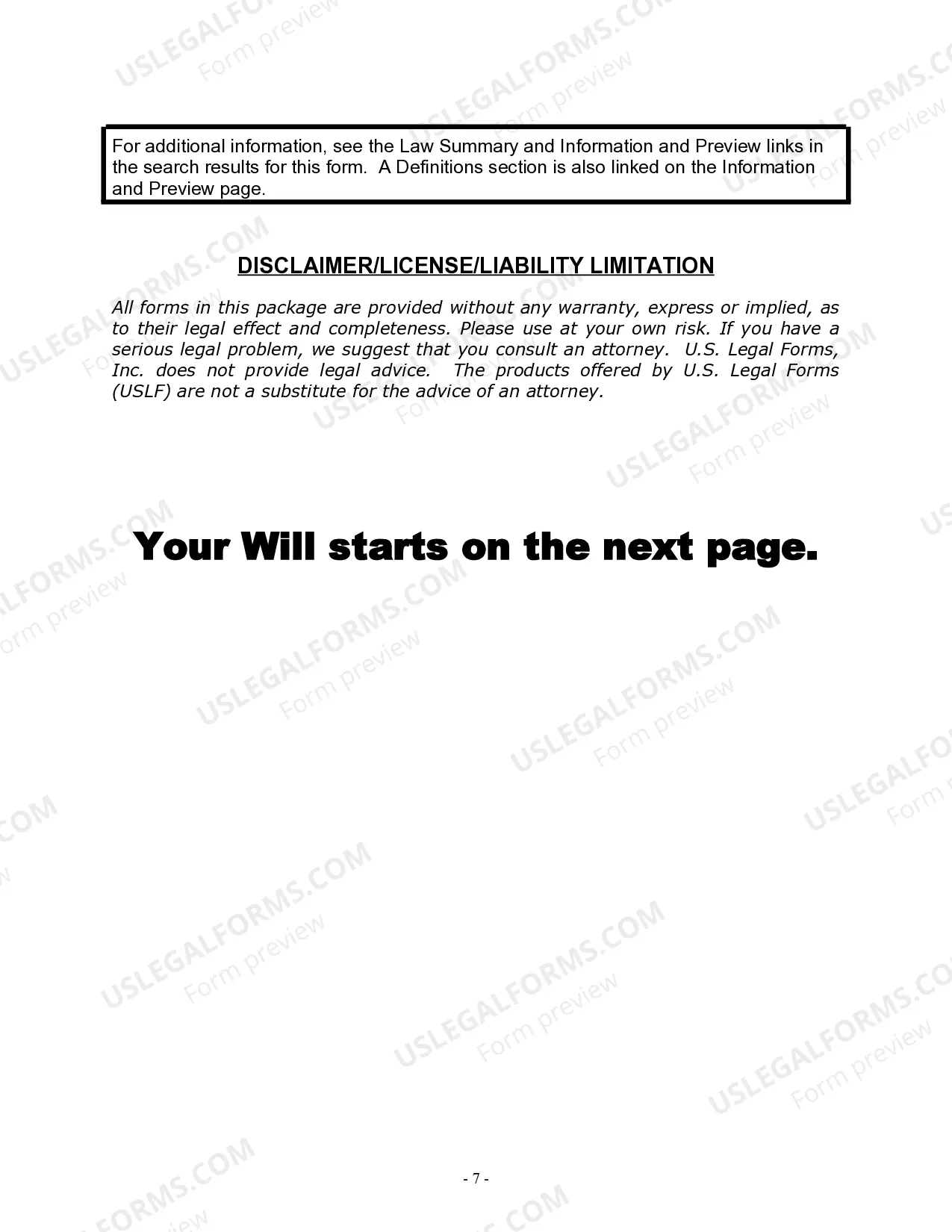 Preview Last Will and Testament for Domestic Partner with Adult and Minor Children