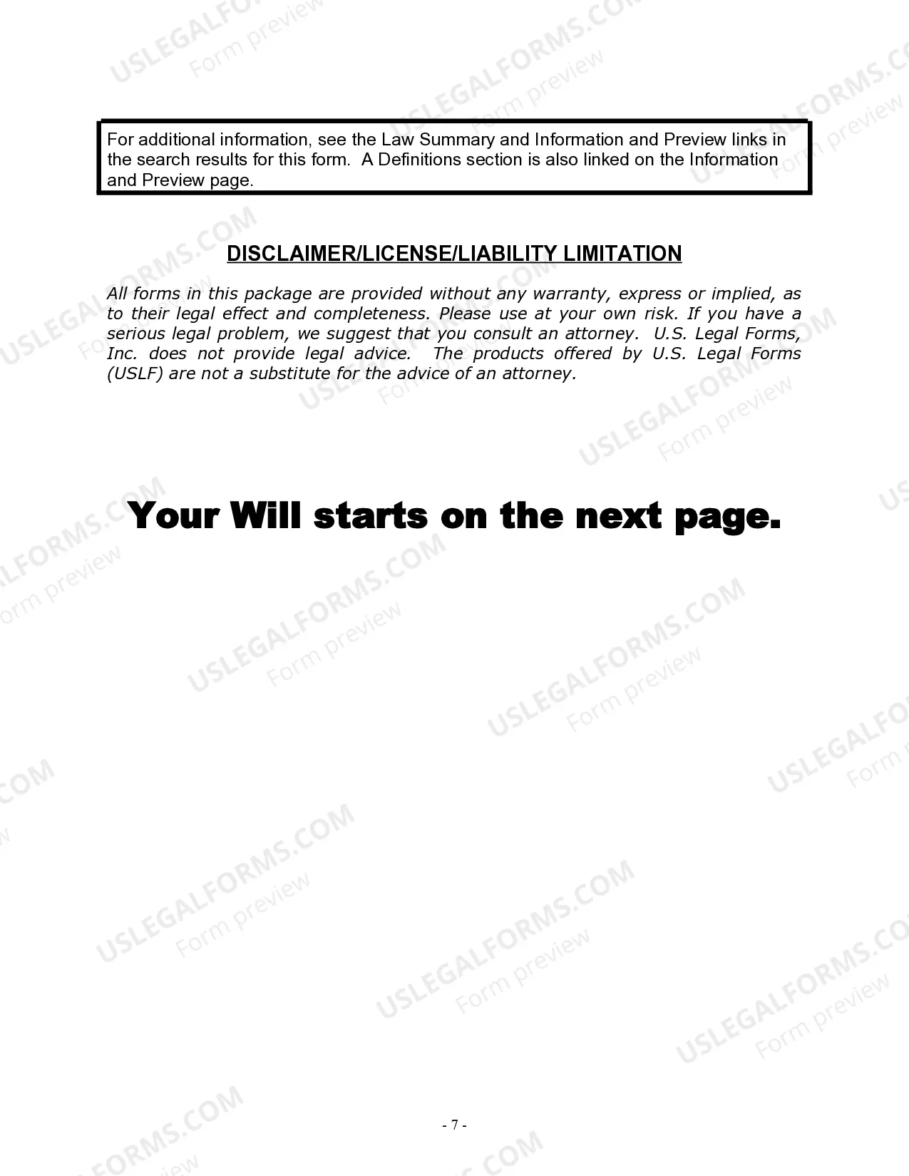 Preview Last Will and Testament for Civil Union Partner with Adult and Minor Children