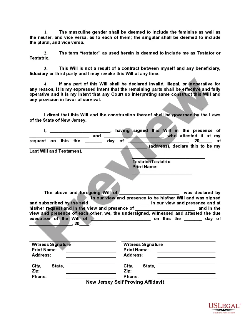Get Last Will and Testament with All Property to Trust called a Pour Over Will Preview Last Will and Testament with All Property to Trust called a Pour Over Will