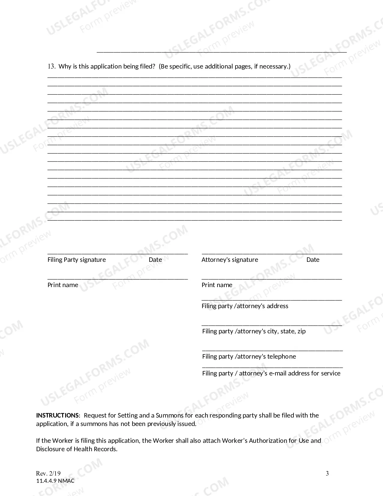 Preview Application To Workers Compensation Judge
