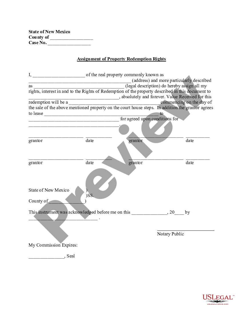 assignment of rights of property