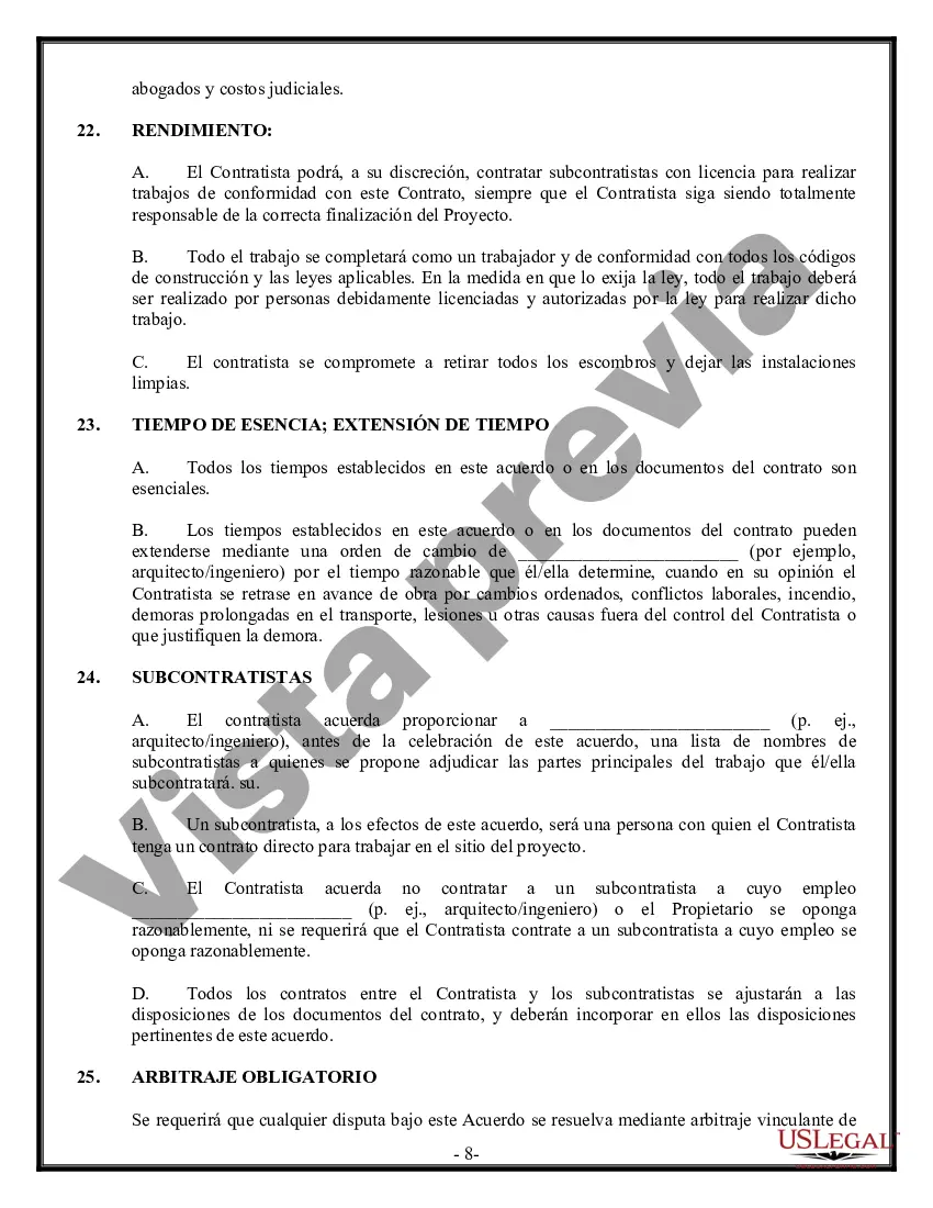 Preview Contrato Comercial para Contratista