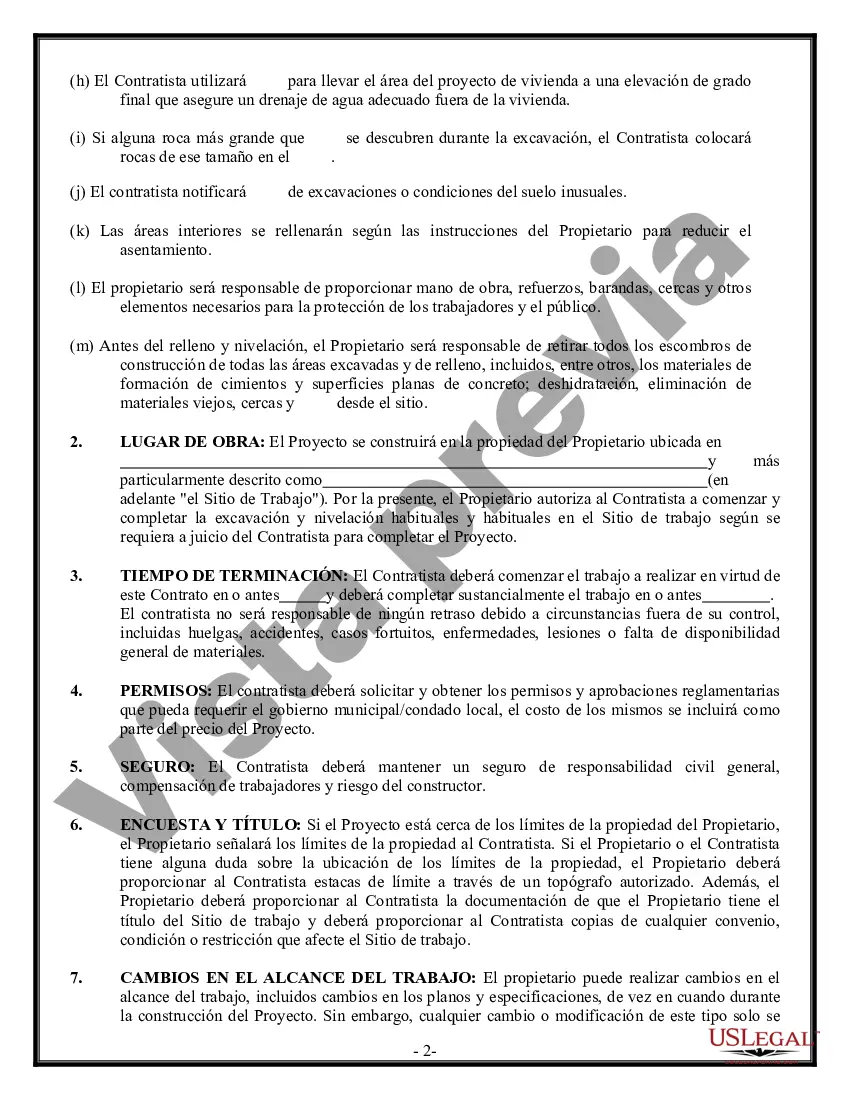 Preview Contrato de excavadora para contratista