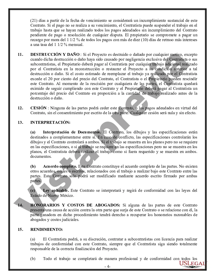 Preview Contrato de Renovación para Contratista