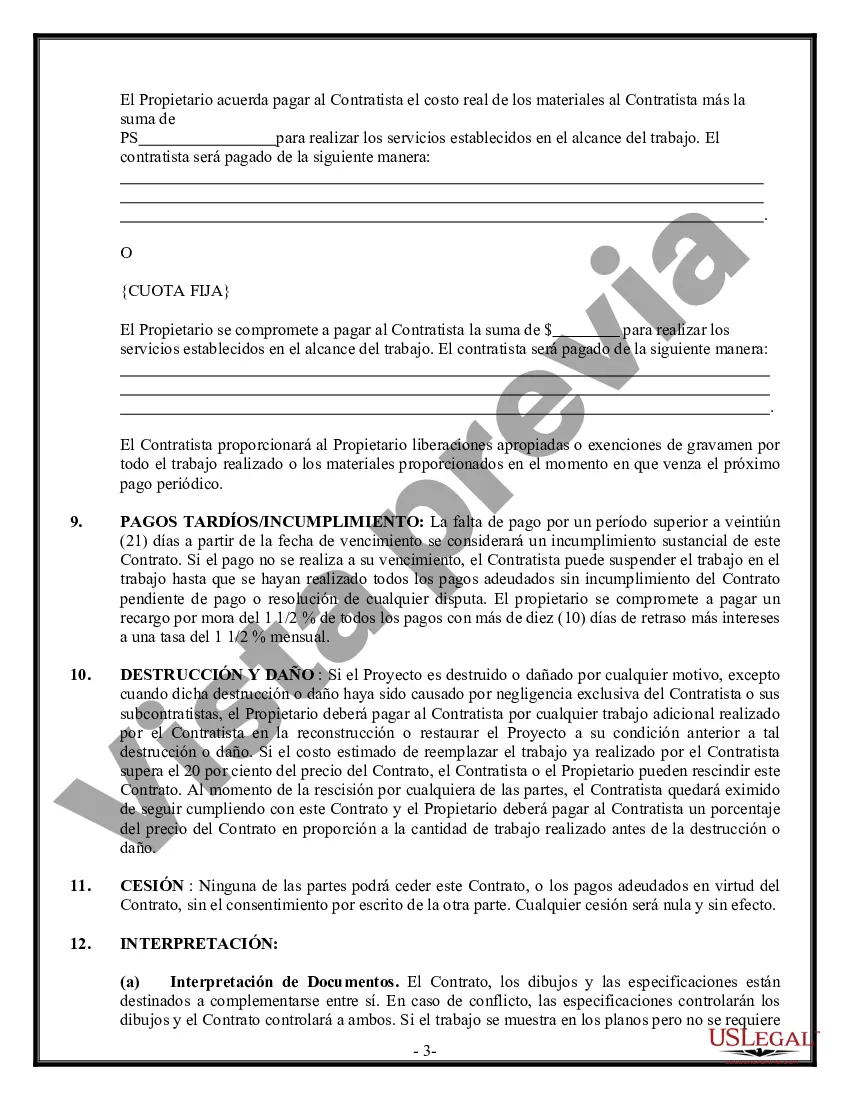 Preview Contrato de revestimiento para contratista