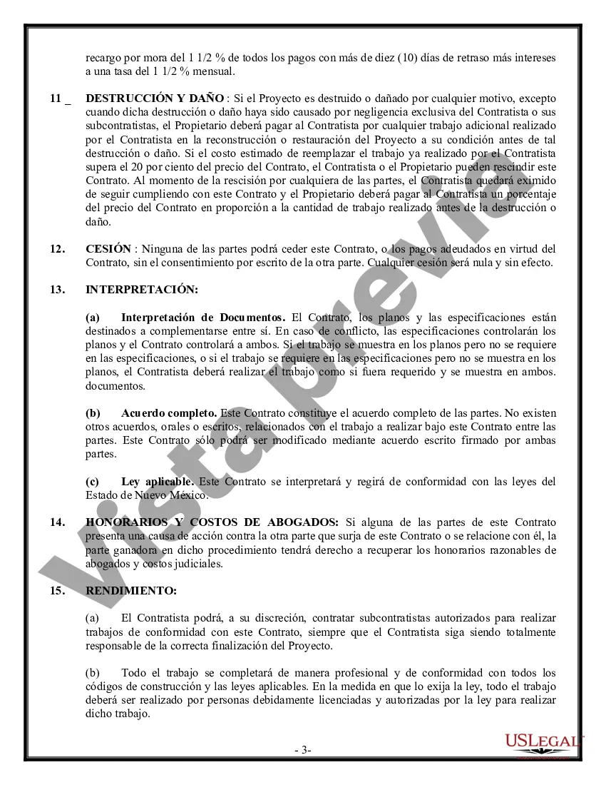 Preview Contrato de Drenaje para Contratista