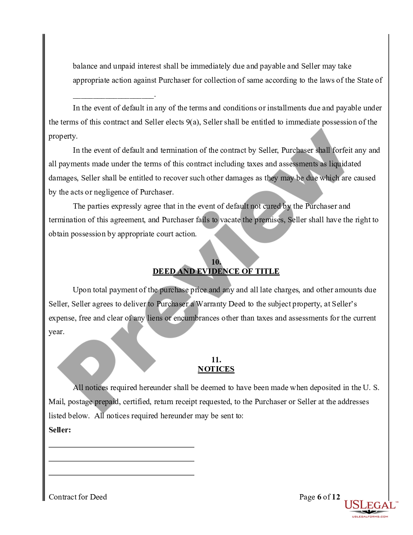 New Mexico Agreement or Contract for Deed for Sale and Purchase of Real