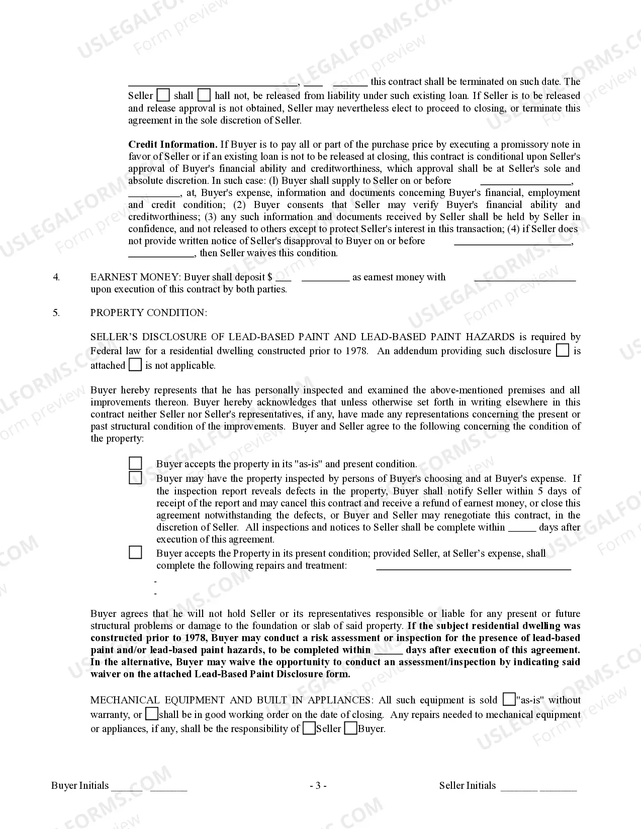 Preview Contract for Sale and Purchase of Real Estate with No Broker for Residential Home Sale Agreement