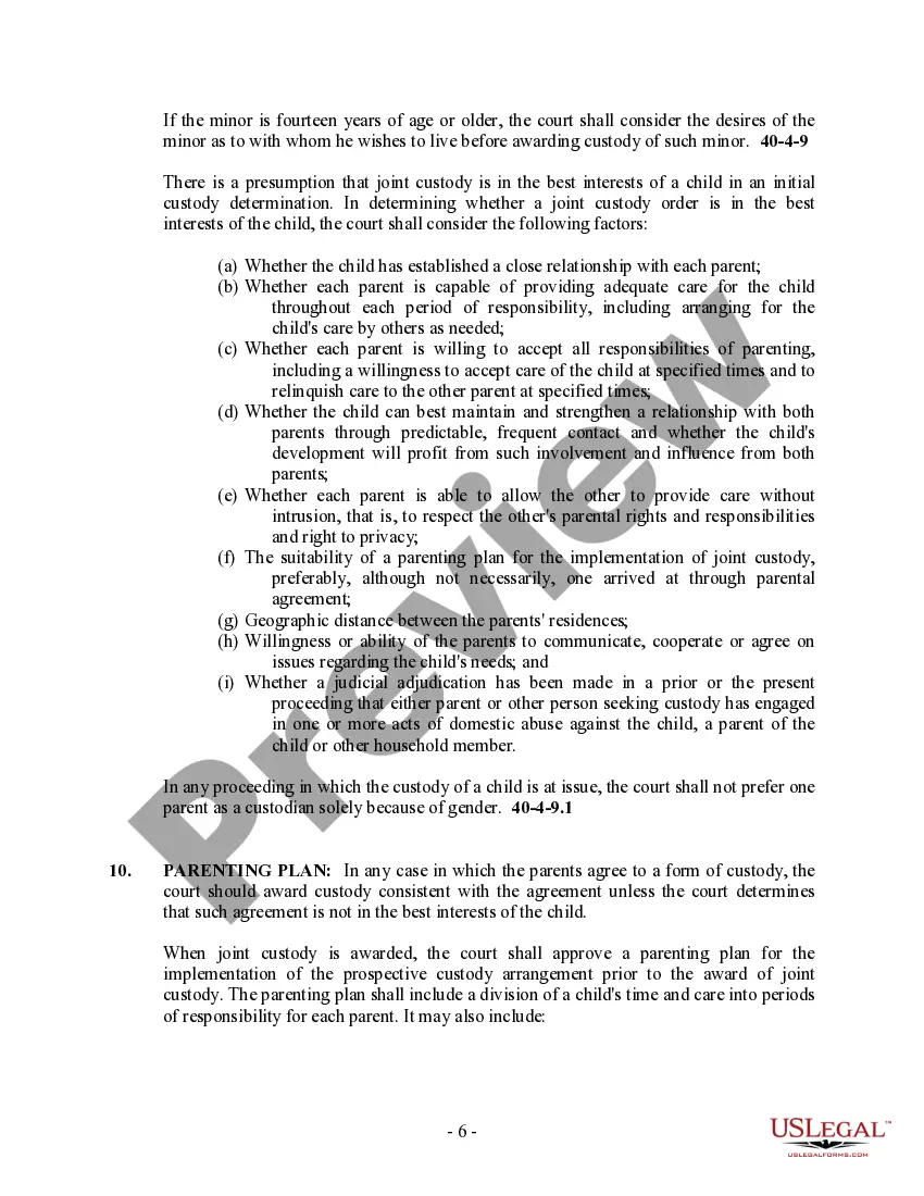 Preview New Mexico No-Fault Agreed Uncontested Divorce Package for Dissolution of Marriage for people with Minor Children