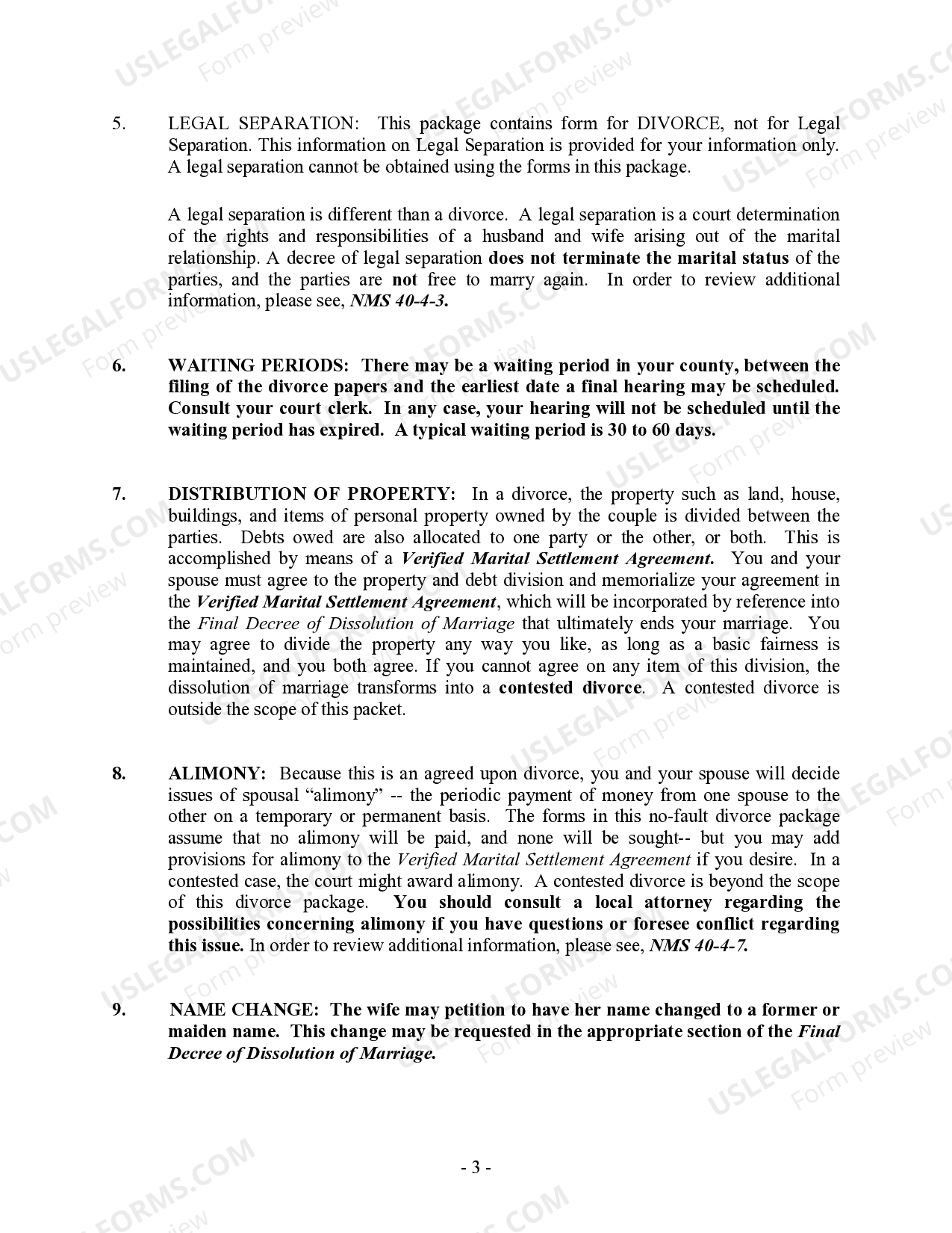 New Mexico No Divorce Cost In New Mexico US Legal Forms